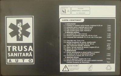 Trusa medicala auto